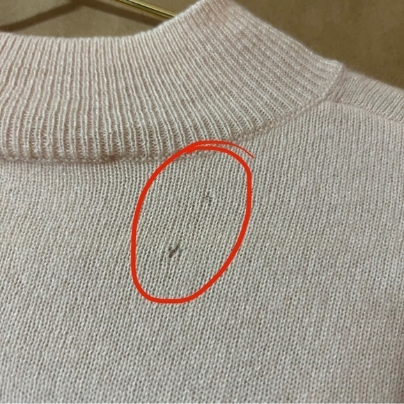 Everlane | Cashmere Crop Mock Neck Sweater Pullover Pink Size XS - Picture 12 of 14